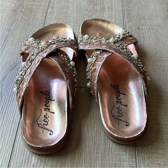 Free People Moon Child Embellished Sandals US 10 - Picture 4 of 8